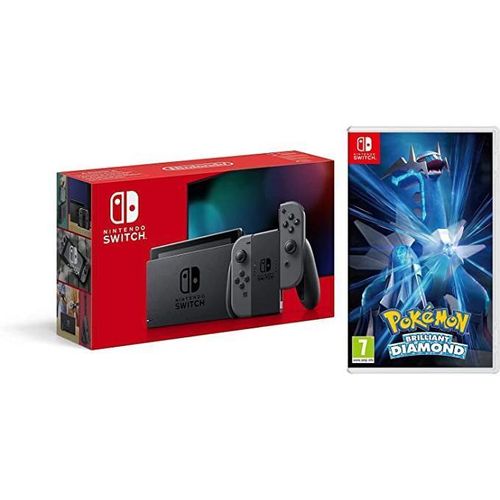 Switch 32GB - Grau + Pokémon Brilliant Diamond