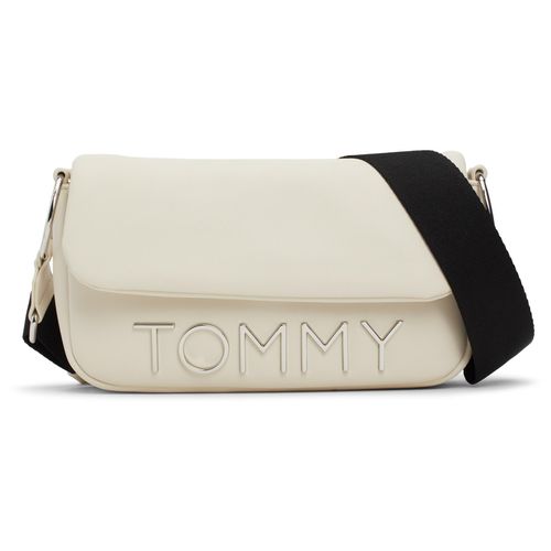 Umhängetasche TOMMY JEANS Gr. B/H/T: 23cm x 11cm x 6cm, beige (newsprint) Damen Taschen