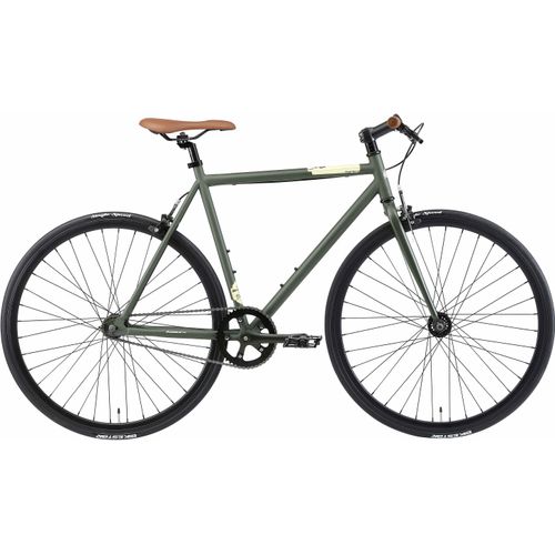 Singlespeed BIKESTAR Gr. 53, grün, Fahrräder, 53cm, 28 Zoll (71,12cm), für Damen und Herren