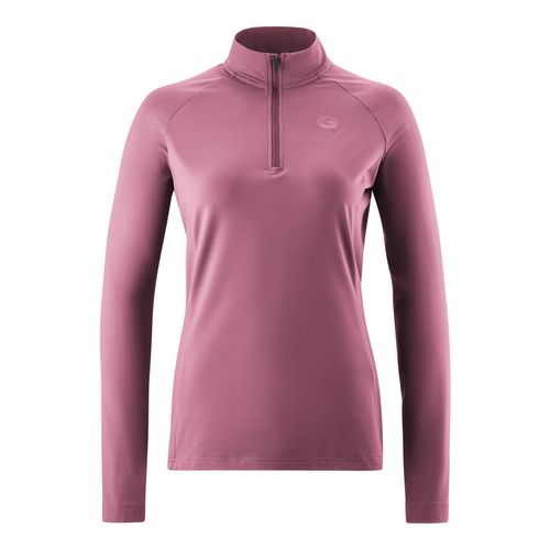 Radtrikot GONSO "Essential Jersey Longsleeve W" Gr. 48, lila (flieder) Damen Trikots Fahrradtrikot langarm, Midlayer Trikot