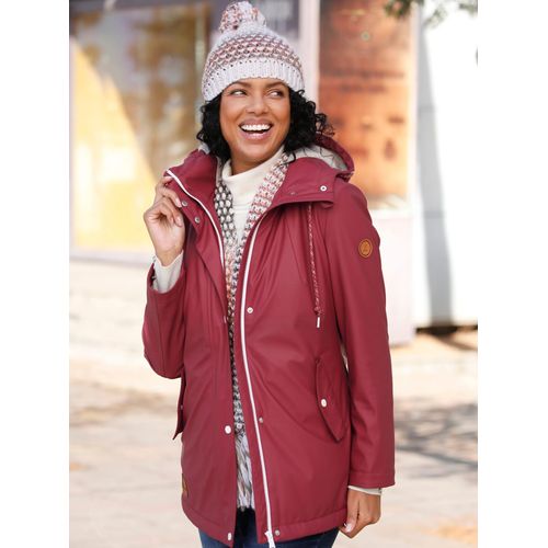 Funktionsjacke CASUAL LOOKS, Damen, Gr. 36, rot (dunkelrot), 100% Polyurethan, Ärmelfutter:100% Polyester, unifarben, Langarm, Jacken