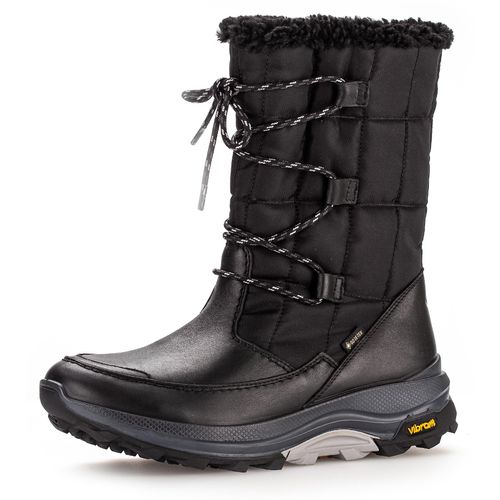 Winterstiefel GABOR ROLLINGSOFT Gr. 38,5, schwarz Damen Schuhe Outdoorschuh, Schneestiefel, wasserdichte GORE TEX-Membran