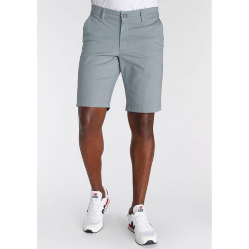 Chinoshorts DELMAO, Herren, Gr. 32, N-Gr, grau, Obermaterial: 98% Baumwolle, 2% Elasthan, unifarben, casual, normal kniefrei, Hosen, mit Details - NEUE MARKE