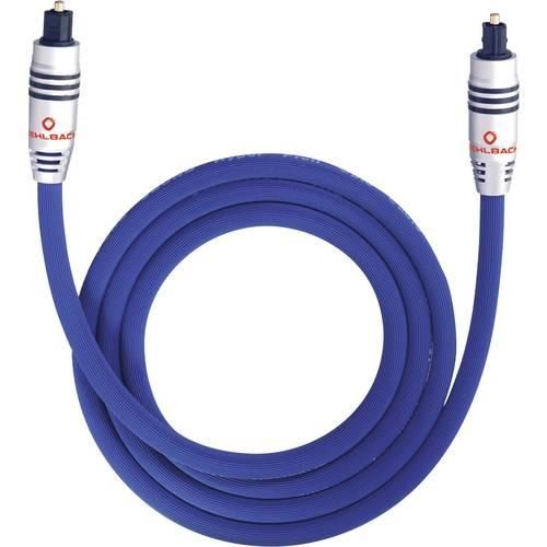 Toslink Digital-Audio Anschlusskabel [1x Toslink-Stecker (ODT) - 1x Toslink-Stecker (ODT)] 2.00 m Blau Oehlbach XXL® Series 80