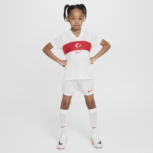 Türkei 2024/25 Stadium Home Nike Replica Fußballtrikot für jüngere Kinder - Weiß