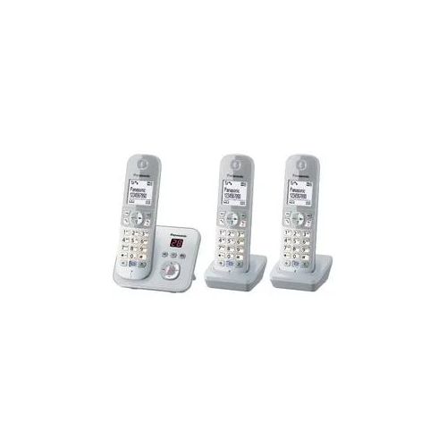 Panasonic KX-TG 6823 GS perlsilber Schnurloses Telefon mit erweitertem Anrufbeantworter und 30 polyphonen Klingelmelodien