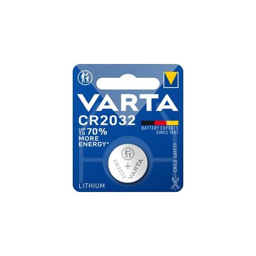 VARTA LITHIUM Coin CR2032, 1er Blister Batterie - 3V Knopfzelle mit Lithium-Technologie