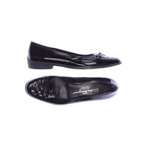 Salvatore Ferragamo Damen Ballerinas, schwarz, Gr. 38