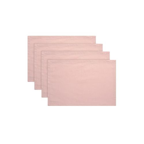 TOM TAILOR Unisex Tischsets im 6er-Pack aus Baumwolle, rosa, Uni, Gr. 35/50