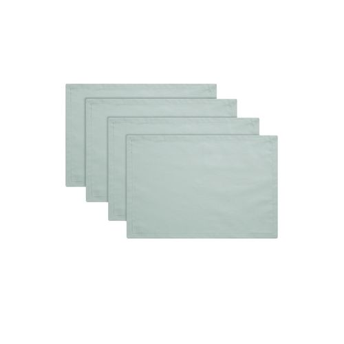 TOM TAILOR Unisex Tischsets im 6er-Pack aus Baumwolle, grün, Uni, Gr. 35/50