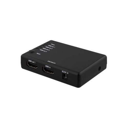 Deltaco HDMI splitter 1x HDMI in 4x HDMI out 6.