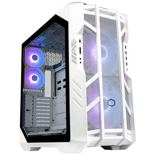 Cooler Master HAF700 White Midi-Tower PC-Gehäuse Weiß 4 Vorinstallierte LED Lüfter, Staubfilter