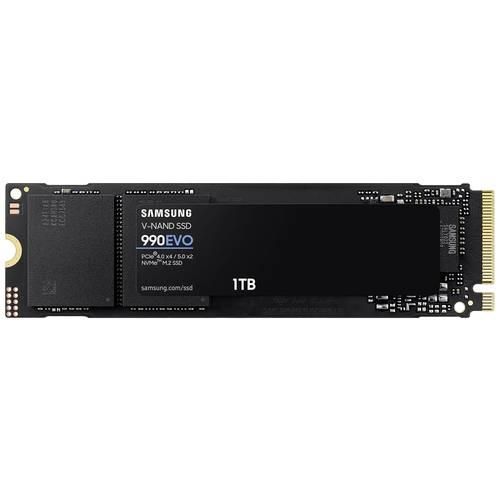 Samsung 990 EVO 1 TB Interne M.2 PCIe NVMe SSD 2280 M.2 NVMe PCIe 4.0 x4, M.2 NVMe PCIe 5.0 x2 Retail MZ-V9E1T0BW