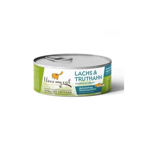 I love my cat Katzenfutter Nass mit Lachs und Truthahn - 100g