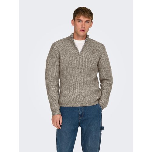 ONLY & SONS Troyer »ONSTEGAN REG 5 WOOL HALF ZIP KNIT BF«