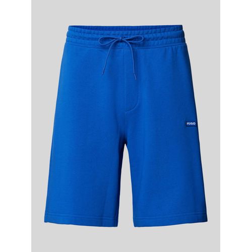 Regular Fit Sweatshorts mit Label-Patch Modell 'Nasensio'