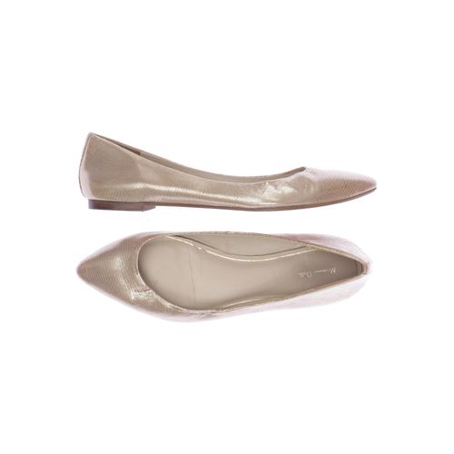 Massimo Dutti Damen Ballerinas, beige, Gr. 39