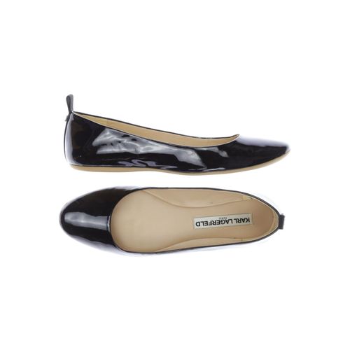 Karl Lagerfeld Damen Ballerinas, schwarz, Gr. 35.5