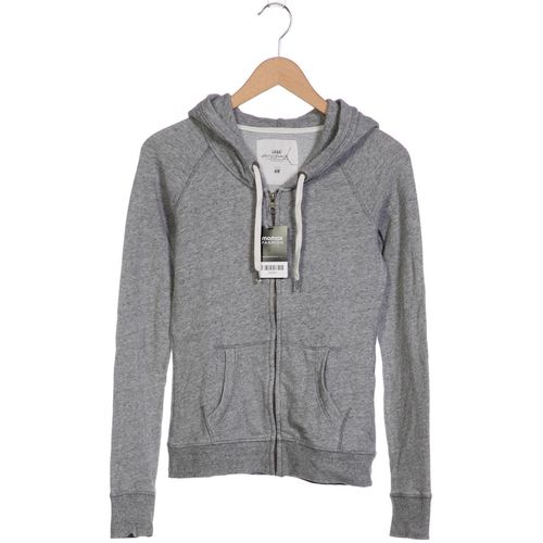 H&M Damen Kapuzenpullover, grau, Gr. 36