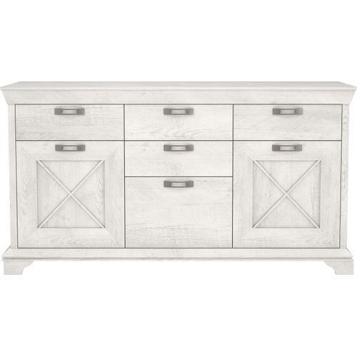 Sideboard FORTE Sideboards Gr. B/H/T: 177,7cm x 96,2cm x 48,2cm, 4 St., weiß (pinia weiß) Breite 177 cm