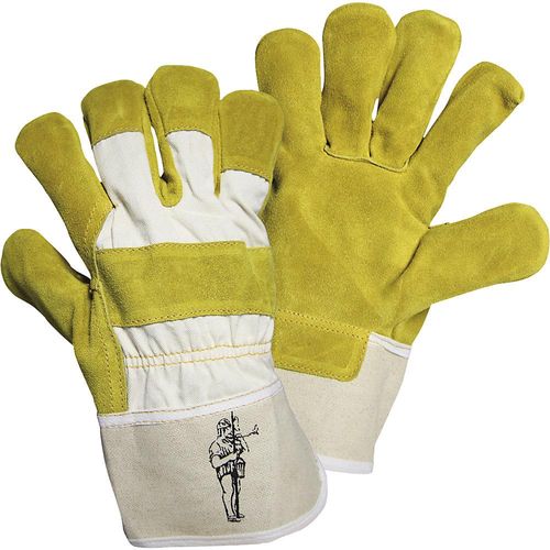 Leipold+Döhle Spaltlederhandschuhe L+D Regio, VE 12 Paar, gelb/weiß, Größe 10.5, ab 10 VE Image