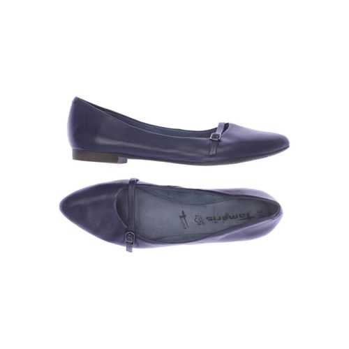 Tamaris Damen Ballerinas, blau, Gr. 39