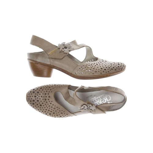 Rieker Damen Pumps, beige, Gr. 36