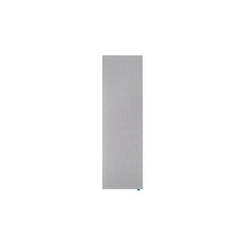 Akustik-Pinboard Wall Up, Absorptionsklasse B, Stärke 20 mm, Textil & Recycling-PET, grau, B 595 x H 2000 mm