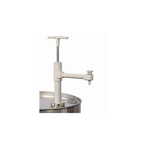 Fasspumpe, 0,4 l/Hub, Polytetrafluorethylen (PTFE), Eintauchtiefe 950 mm, Absperrhahn, für hochreine Flüssigkeiten