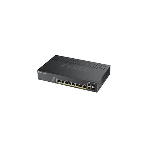 Zyxel GS1920-8HPv2 - Switch - Smart - 8 x 10/100/1000 (PoE+) + 2 x Kombi-Gigabit-SFP - Desktop, wandmontierbar - PoE+ (130 W)