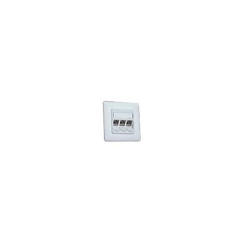 BTR IT CONNECT E-DAT modul 3x8(8) UP - Anschlussdose, Unterputz - CAT 6 - RJ-45 X 3 - Pure White, RAL 9010