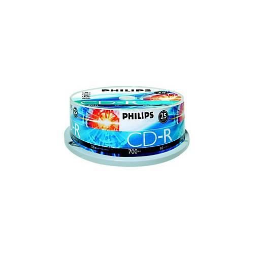 Philips - 25 x CD-R - 700 MB (80 Min) 52x - Spindel