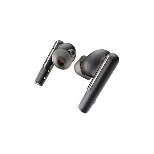 Poly Earbuds Voyager Free 60+ UC, Bluetooth, Noise Cancelling, schwarz, Standard-Etui