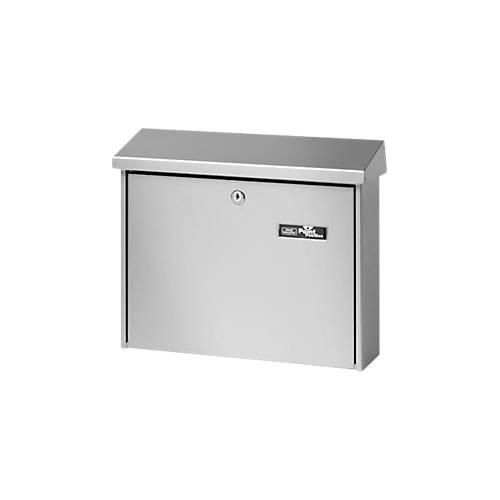 Burg Wächter Briefkasten Journal, Stahlblech, Einwurf DIN C4, abschließbar, Silber