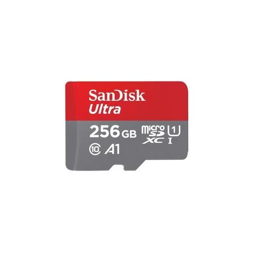 SanDisk Ultra microSDXC 256GB Mobile + SD Adapter 150MB/s A1 Class 10 UHS-I - Speicherkarte