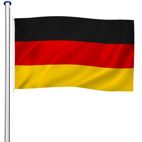 TecTake GmbH Aluminium Fahnenmast höhenverstellbar - Deutschland 402125