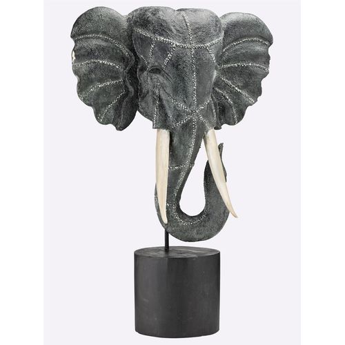 Dekofigur HEINE HOME, grau (grau, natur), B:45cm H:69cm T:19cm, Dekofiguren