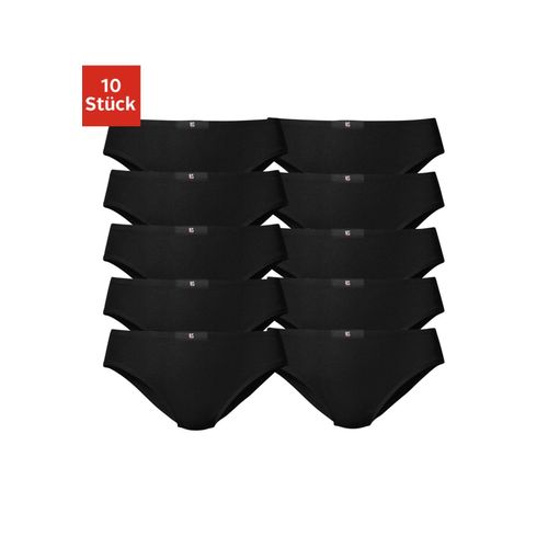 Slip H.I.S, Damen, Gr. 44, schwarz, Jersey, Obermaterial: 95% Baumwolle, 5% Elasthan, unifarben, körpernah, Unterhosen, aus elastischer Baumwoll-Qualität, Topseller