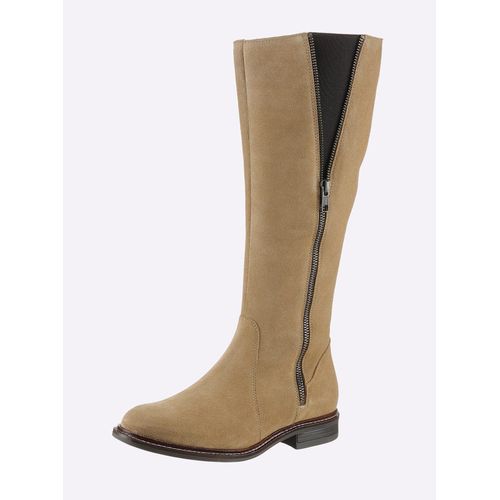 Stiefel HEINE Gr. 36, beige (sand) Damen Schuhe