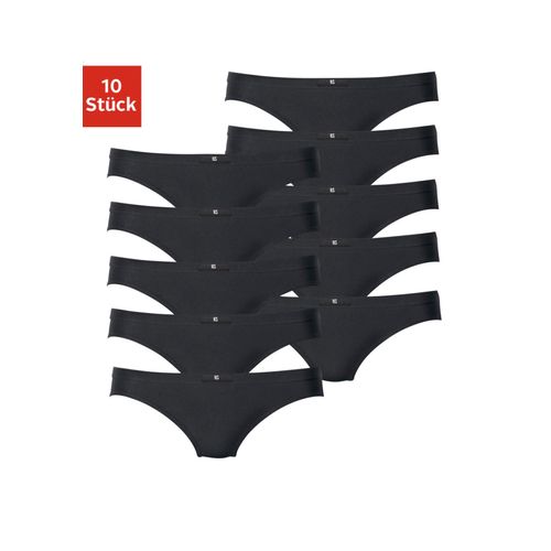 String H.I.S Gr. 40, schwarz, Damen, Obermaterial: 95% Baumwolle, 5% Elasthan, Unterhosen, aus elastischer Baumwoll-Qualität