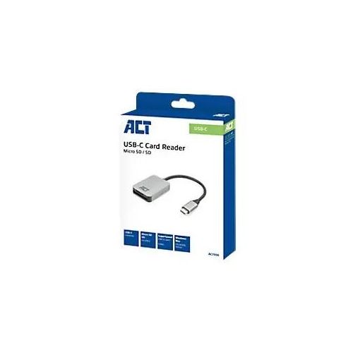 ACT USB-C Kartenlesegerät für SD und Micro-SD, SD 4.0 UHS-II