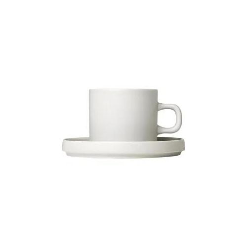 Tasse BLOMUS "PILAR" Trinkgefäße Gr. Ø 8cm x 7cm, beige (naturweiß) Kaffeetasse Teetasse Trinkgefäße für Kaffee, 4-teilig