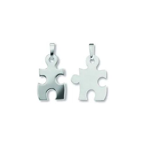 Ketten-Anhänger ONE ELEMENT "Puzzle Anhänger aus 925 Silber" Schmuckanhänger Gr. Damen, Silber 925 (Sterlingsilber), silberfarben (silber) Damen Silber Schmuck Puzzle