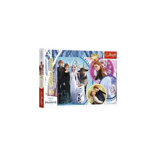 Disney Frozen Glitterpuzzle, Im Schein der Liebe (Kinderpuzzle)