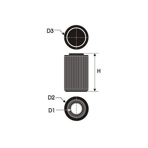 GREEN Sportluftfilter NISSAN G491601