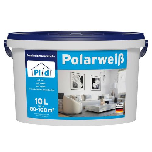 Premium Polarweiss Innenfarbe Wandfarbe Deckenfarbe Profi Farbe Weiß