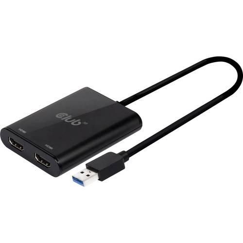 club3D CSV-1474 1+2 Port USB 3.2 Gen 1-Umschalter (USB 3.0) 44096 x 2160 Pixel Schwarz