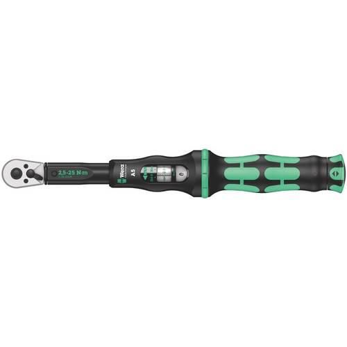 Wera Click-Torque A 5 05075604001 Drehmomentschlüssel mit Umschaltknarre 1/4 (6.3 mm) 2.5 - 25 Nm