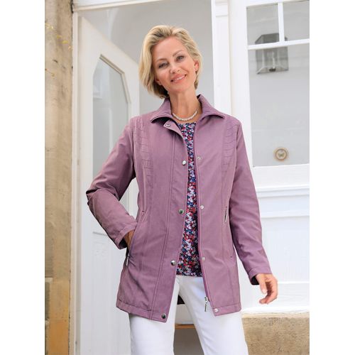 Funktionsjacke CLASSIC BASICS, Damen, Gr. 46, lila (violett), 85% Polyester, 15% Polyamid, unifarben, Langarm, Jacken