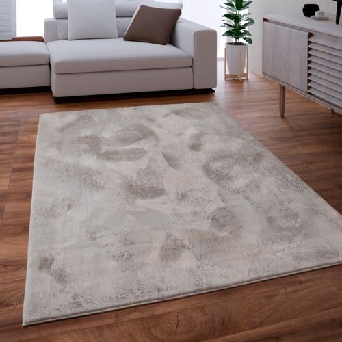 Fellteppich PACO HOME "Kunstfell Soft 380" Teppiche Gr. B: 160cm, 14mm, L: 230cm, grau Fellteppich Langflor, Kuschelteppich - besonders weich, Uni-Farben